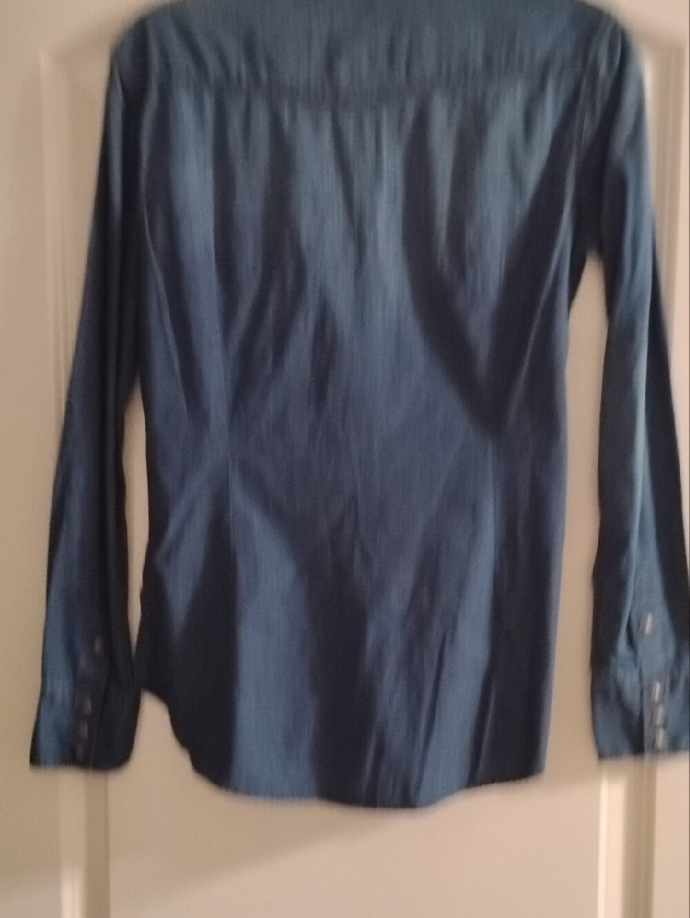 True Religion Women's Button-Down Denim Shirt - Dark Blue - Picture 4 of 5
